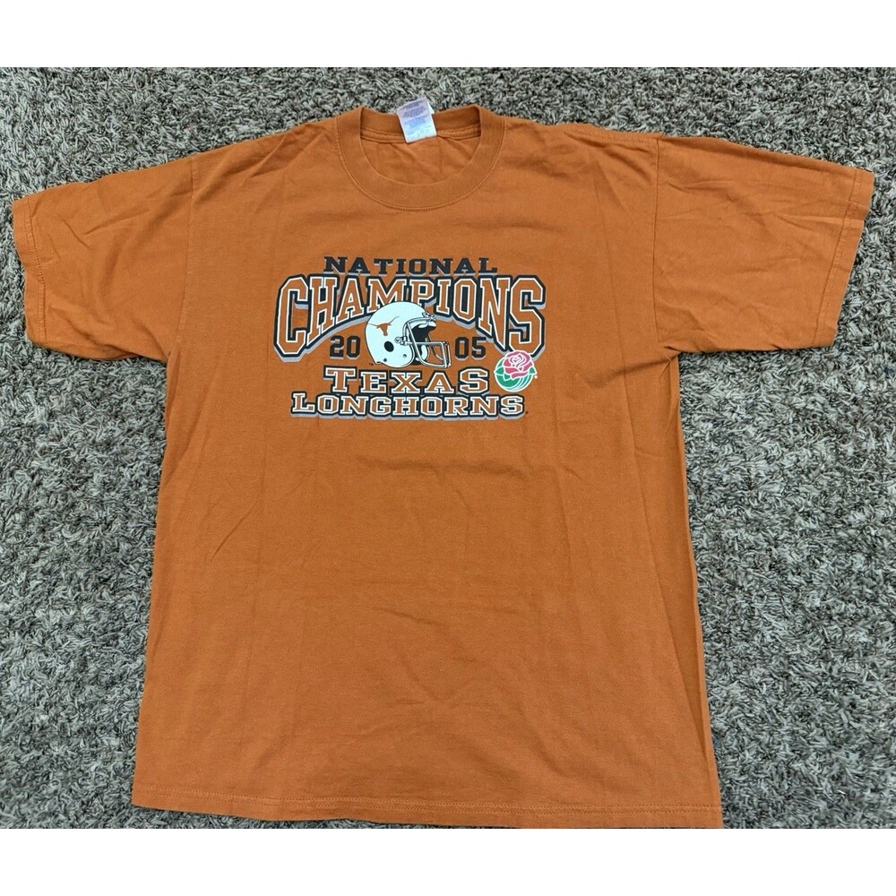 VTG University of Texas Longhorns 2005 National Champions T-Shirt Burnt Orange L